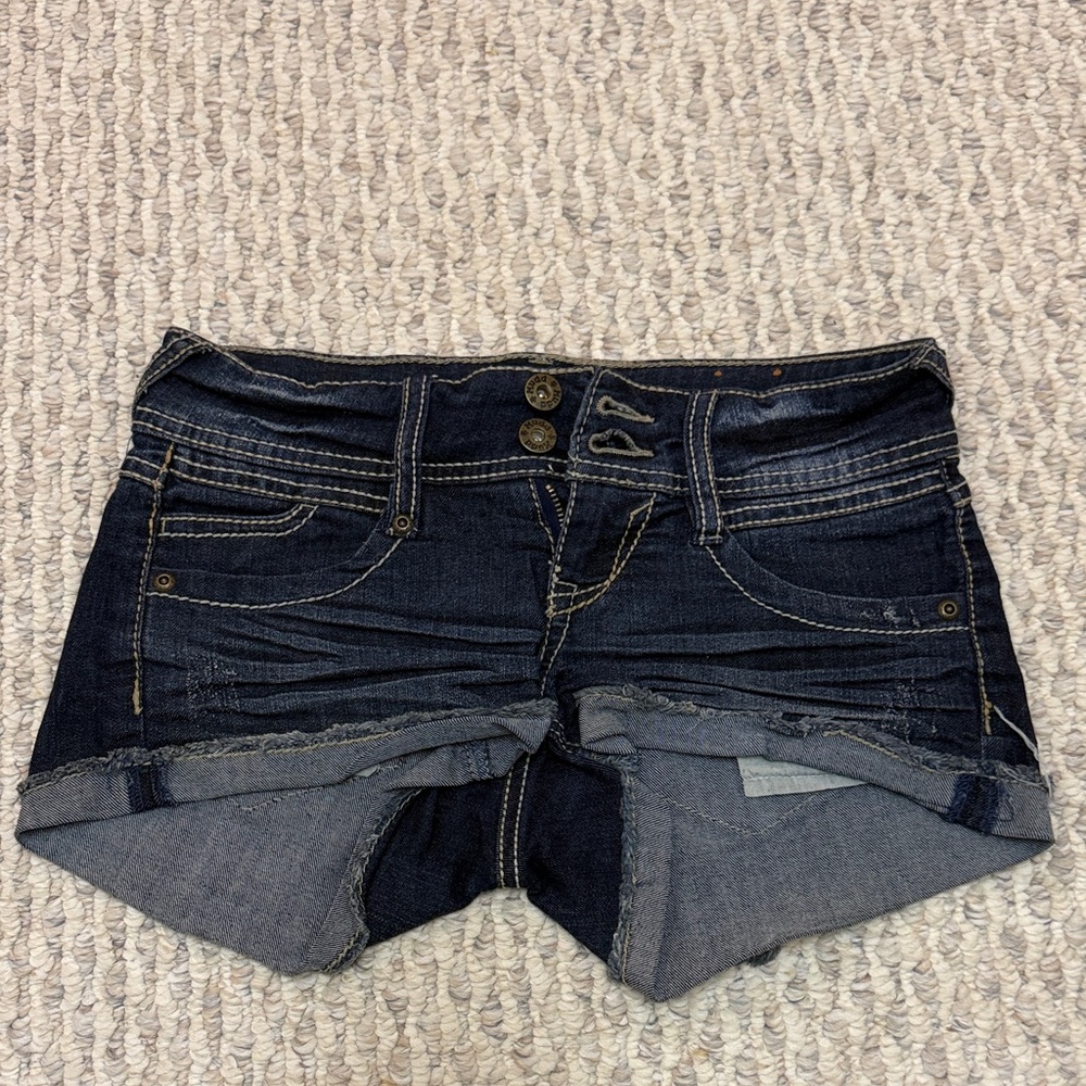 Mudd Dark Blue Jean Shorts